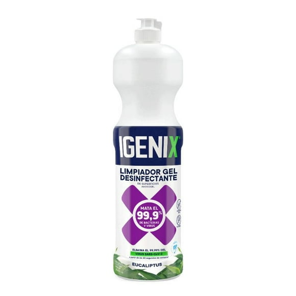 Limpiador Gel Desinfectante Eucaliptus Botella, 900 ml