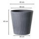 thumbnail image 5 of Macetero Grande. Simil Piedra. 42X42X42 Cm. Gris, 5 of 8