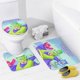 thumbnail image 4 of PJ Masks-theme 4-Piece Shower Curtain Set with Rugs, Waterproof Bathroom Decor Set Includes Bath Mat, U-Shaped Rug, Toilet Lid Cover and Curtain with Hooks, 4 of 6