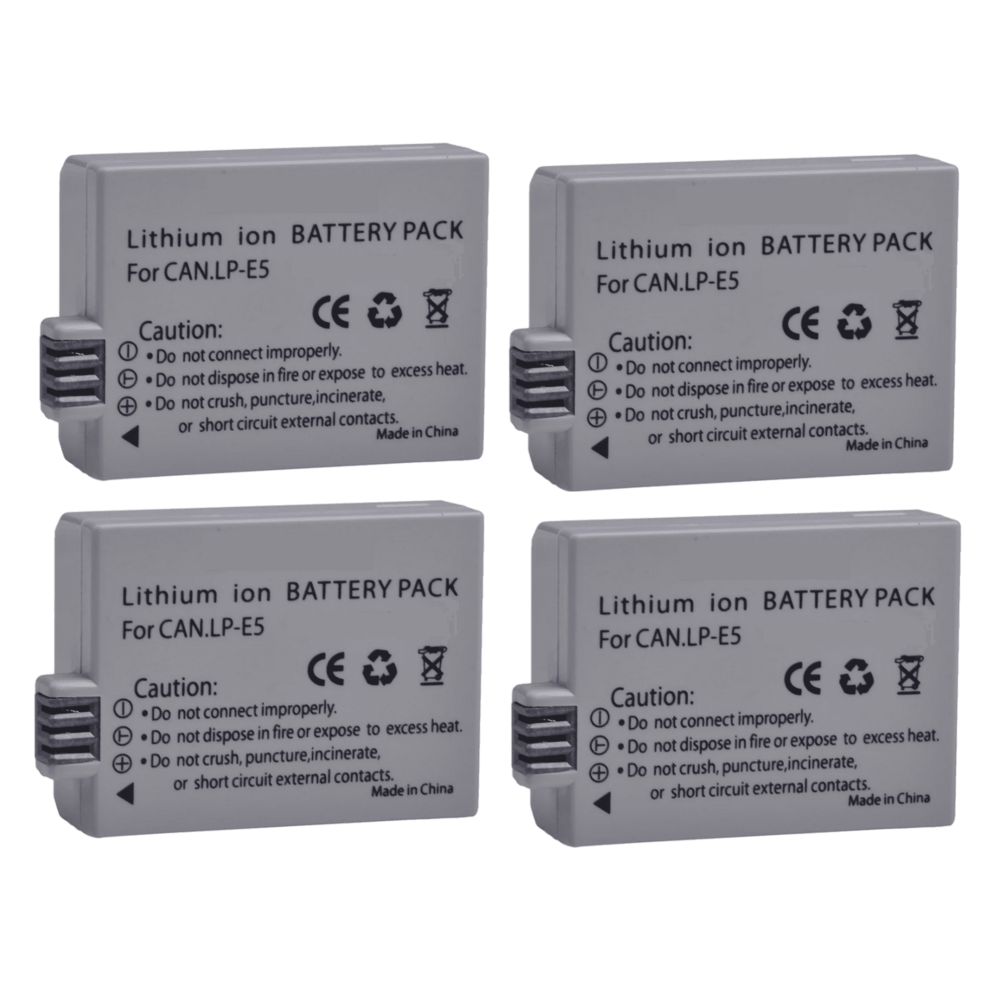 Genérico - 4 Baterías Lp-e5 Canon Alternativa