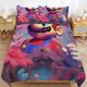 thumbnail image 1 of Super Mario 3-Piece Comforter Set for Bedroom Super Mario Bedding Set for Kids Adults Soft Microfiber Duvet Cover Set with Zipper Closure, 1 of 5