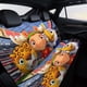 thumbnail image 4 of Maple-theme Car Rear Seat Covers Back Elastic Flexible Car Seat Covers Decorative Fits Most Cars 120x59x76cm, 4 of 6
