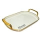 thumbnail image 1 of Bandeja Elegante Servir Con Dorado Decorativa Ovalada, 1 of 2