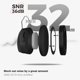 thumbnail image 3 of Orejeras de seguridad ProCase SNR con reducción de ruido de 36 dB, color negro, 3 of 8