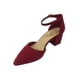thumbnail image 4 of Zapato Reina Gamuza Ecológica ZAW51 Rojo, 4 of 5