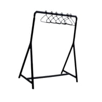 Magideal - Perchero Para Ropa De Casa De Muñecas Con Perchas, Mini Modelo Hecho A Mano, Escena De Vida, Muebles En Miniatura Para Decoración De Sala De Estar Y D Negro