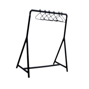 Magideal - Perchero Para Ropa De Casa De Muñecas Con Perchas, Mini Modelo Hecho A Mano, Escena De Vida, Muebles En Miniatura Para Decoración De Sala De Estar Y D Negro