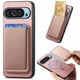 thumbnail image 1 of Funda de Cuero Magnética con Tarjetero para Google Pixel 9 Cubierta Delgada Rosa, 1 of 5