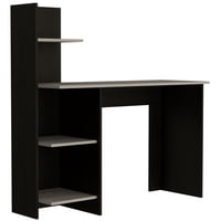 Fmfurniture - Escritorio Biblioteca Fm-013N - Negro Y Gris