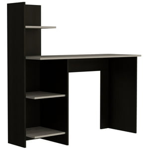 Fmfurniture - Escritorio Biblioteca Fm-013N - Negro Y Gris