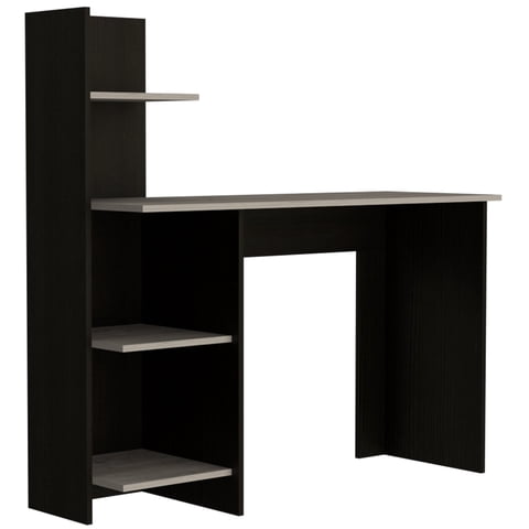 Fmfurniture - Escritorio Biblioteca Fm-013N - Negro Y Gris