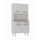 thumbnail image 1 of Mueble Alacena De Cocina Blanco 4 Puertas 2 Cajones MDP Be desing 168,4 X 90,8 X 36,3 cm., 1 of 5