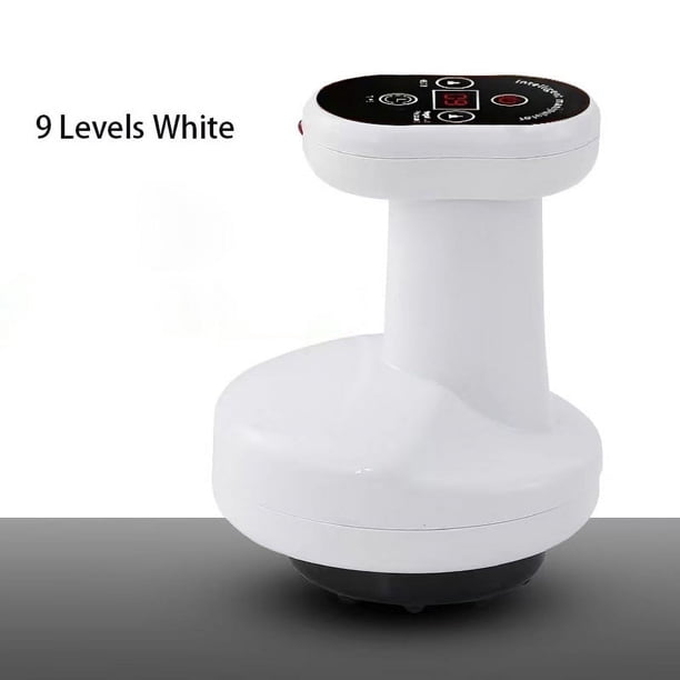 9/12 Levels Electric Cupping Massage Scraping Anti-Cellulite Body Massager Vacuum Cans Suction Cup IR Heating Fat Burner Reduce Puffiness