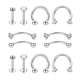 thumbnail image 1 of 12 Unids / Set Stainlee Steel Nose Eyebrow Lip Studs Pendientes para Street Casual Ocasión Especial de Acción de Gracias, 1 of 5