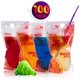 thumbnail image 1 of Bolsas Reutilizables para Bebidas MEDca, 100 Unidades con 100 Bombillas, Cierre Doble, Sin BPA, Transparente, 1 of 5