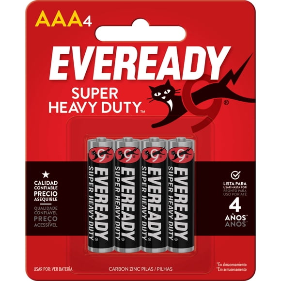 Pilas Super Heavy Duty Aaa, 4 Un