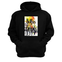 Genérico - Polerón Canguro The Beatles Negro Talla Xl Unisex
