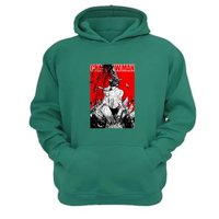 Genérico - Polerón Canguro Chainsaw Man Verde Aguamarina Talla L Unisex