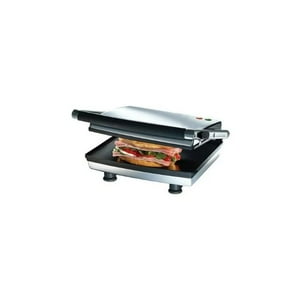Plancha Panini Oster® De Superficie Plana Ckstsm3884 Color Gris