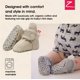 thumbnail image 2 of Botines para bebé Zutano de algodón orgánico 12 meses caqui con suela antideslizante, 2 of 8