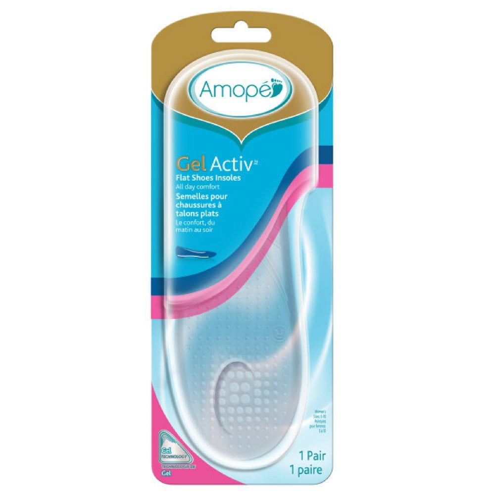 Plantillas Amope Gel Activ Para Zapatos Planos 2 Unidades