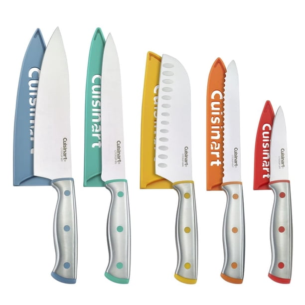 Juego de cuchillos Cuisinart C77CR-10P de acero inoxidable, 10 piezas con protectores de hoja