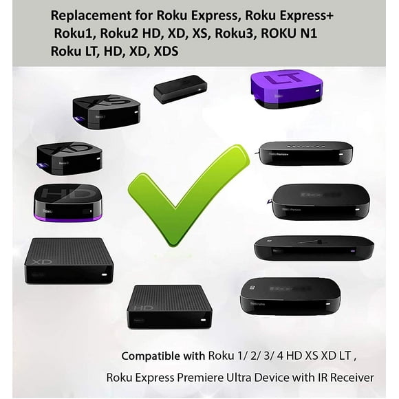 Control remoto reemplazado por Roku 1 2 3 4 HD LT XS XD Roku Express 3