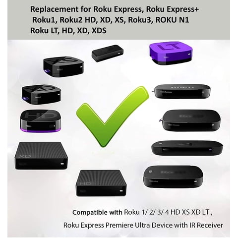 Smartby - Control Remoto Reemplazado Por Roku 1 2 3 4 Hd Lt Xs Xd Roku Express 3