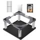 thumbnail image 1 of Soporte Ajustable para Mini Nevera con Alfombra de Silicona, Base con 4 Patas de Acero Inoxidable (9‑10.2" de Altura), Adecuado para Mini Neveras, Lavadora o Secadora Portátil Compacta, 1 of 7