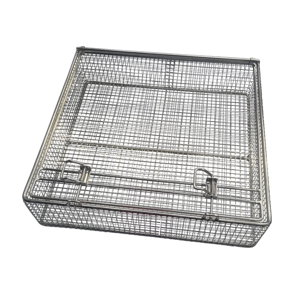 Cesta para piezas S Stainless Group 28 × 28 × 8 cm con tapa