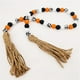 thumbnail image 4 of 1pc Farmhouse Halloween Garland with Jute Rope and Plaid Tassels - 81cm/31.88inch - Perfect for Halloween Parties and Home Decor, 4 of 4