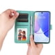 thumbnail image 5 of Funda tipo cartera FOXDOCK para Huawei Nova 9 , diseño girasol en relieve, cuero PU, cierre magnético, soporte y tarjetero, 5 of 5
