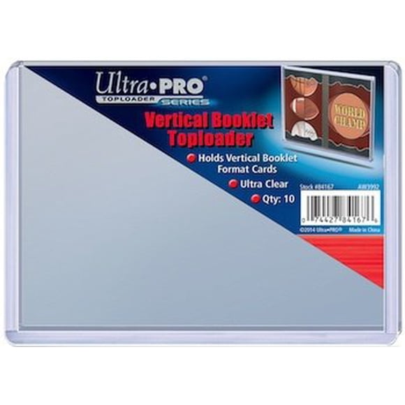CardTop Loader Ultra Pro Libreta Vertical, paquete de 10