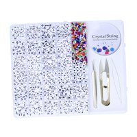 Magideal - Kit Creativo De Fabricación De Joyas Con De Letras Del , Pinzas Y Accesorios, Suministros De Materiales De Bricolaje Para Niños,