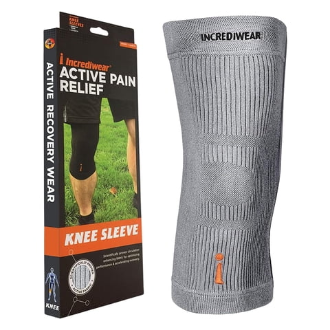 Rodillera Incrediwear Para Aliviar El Dolor De Rodilla, Gris, Talla L