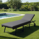 thumbnail image 1 of Cojín Reposera Exterior Almohada Gris 186x58x5 cm Sunseeker, 1 of 5