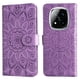 thumbnail image 3 of Funda tipo cartera FOXDOCK para Xiaomi Redmi Note 14 Pro Plus 5G , diseño girasol en relieve, cuero PU, cierre magnético, soporte y tarjetero, 3 of 5