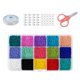 thumbnail image 5 of 1 Caja De 15 Colores 3500 / 7500pcs Cuentas De Tubo De Vidrio 2 Estilos Sólidos 3 Mm 7500pcs, 5 of 5