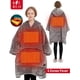 thumbnail image 2 of Sudadera con capucha y manta portátil con calefacción eléctrica KFUBUO, 2 of 7
