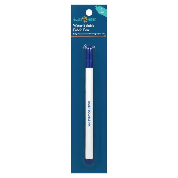 Lápiz Marcador Tela Hello Hobby Azul Soluble en Agua 1 Unidad