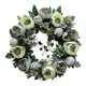 thumbnail image 2 of Guirnalda De Flores Artificiales Guirnalda De Seda Colgante Decoración De Puerta Verde Malaquita, 2 of 5