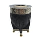 thumbnail image 1 of Mate Imperial Negro de Calabaza Cuero Labrado con Alpaca negro Noble, 1 of 5