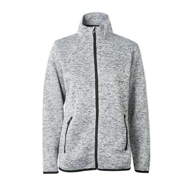 Polar Tejido Melange Mujer gris oscuro XXL