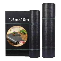 Genérica - 10M De Largo X 1.5M De Ancho Malla Antihierbas, Tela Geotextil Control De Maleza