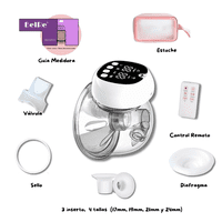 Belre - Extractor De Leche Inalámbrico Boloc Pro (Incluye 4 Medidas Y Repuestos)