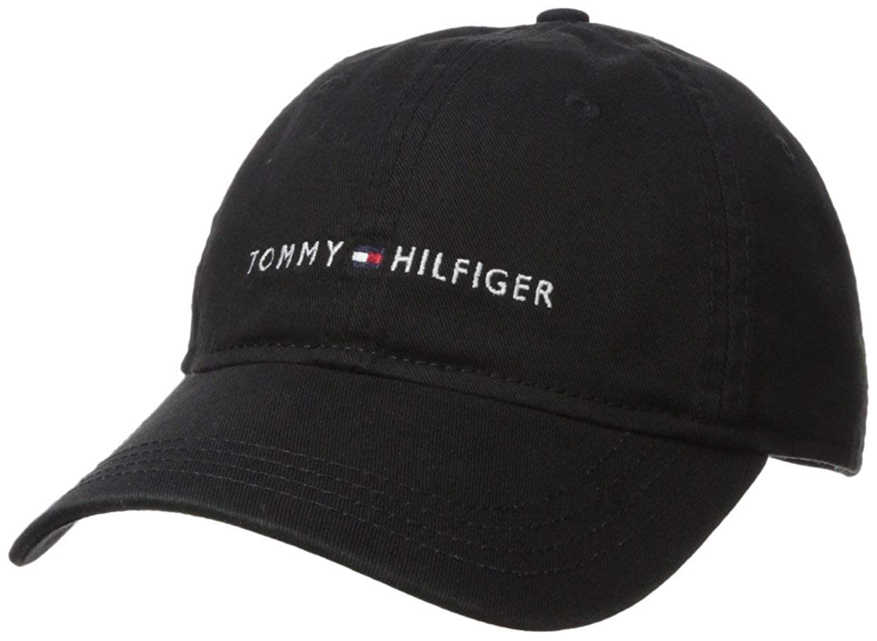 Gorra De Béisbol Con El Logotipo De Tommy Hilfiger Para Hombre Tommy Black