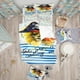 thumbnail image 2 of Designart 'Tigre pirata con sombrero El mar me llama' Juego de cama infantil moderno -, 2 of 3