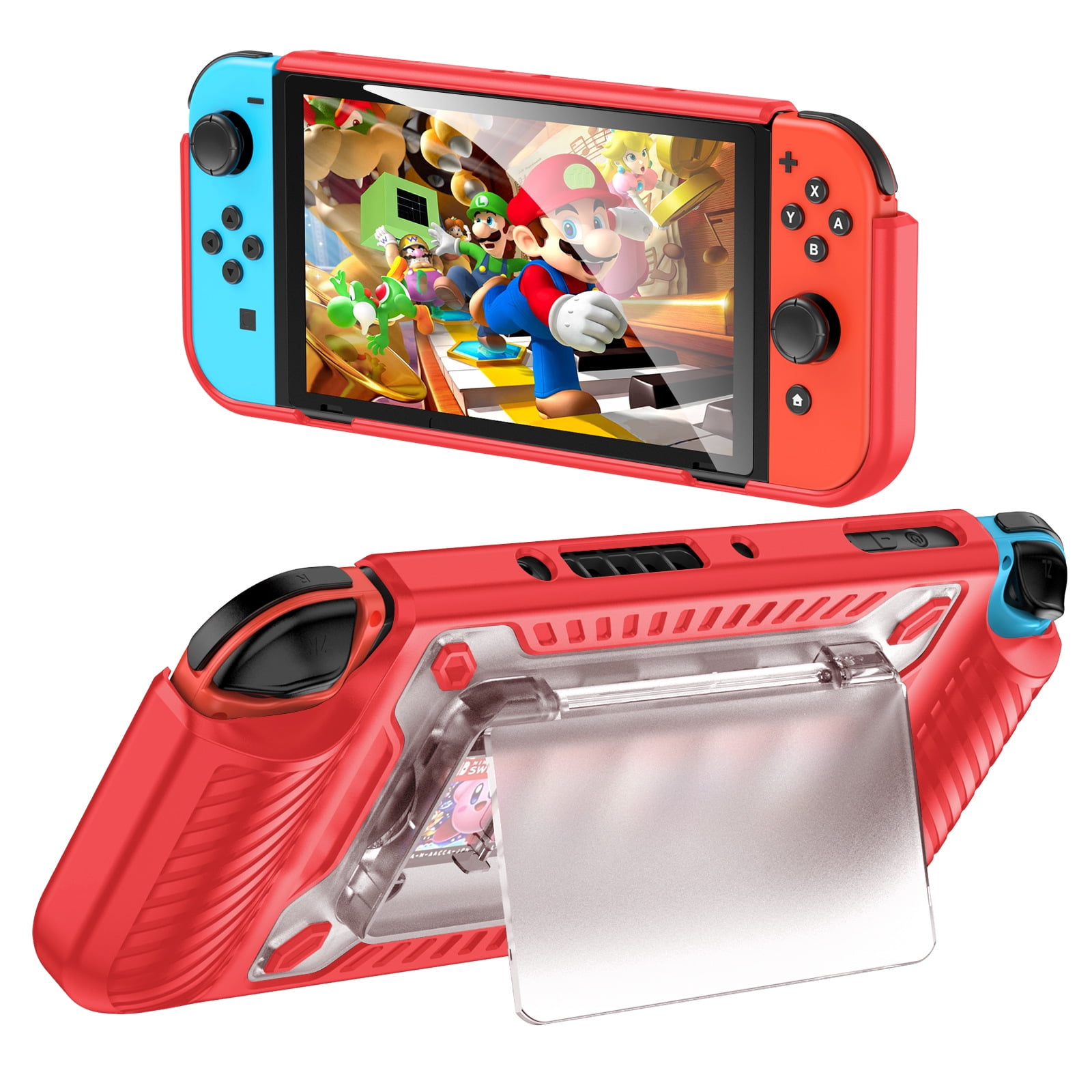 Aaronmei - Funda Nintendo Switch Oled Roja