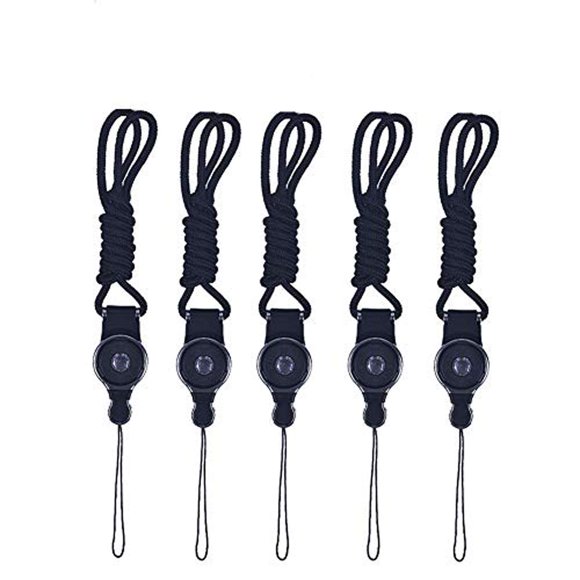 Cordón para el cuello Vittqsuier, desmontable, largo, 5 unidades, color negro