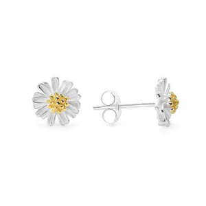 Fershop - Aros De Plata Pequeñas Margaritas